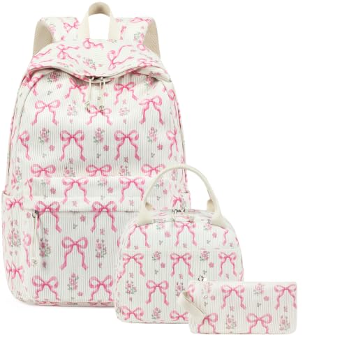 BTOOP School Backpacks for Teen Girls Bookbags Lightweight Kids Backpack School Bags Set with Lunch Box Pencil Case