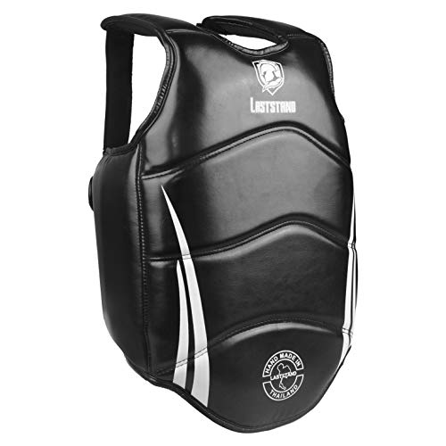 Aststand Chest Guard Boxing Body Protector Kickboxing Martial Arts Muay Thai Mma Armour (Black-A L) #TOP13