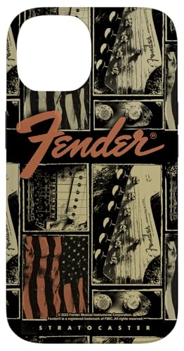 Fender Vintage Stratocaster Americana Distressed Collage �X�}�z�P�[�X iPhone 14 �p