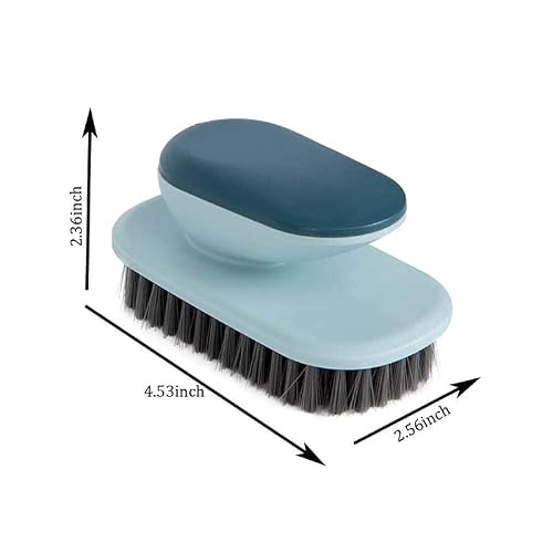 Miniatura 6 de Paquete De 2 Cepillos De Lavandería Para Zapatos, Cepillo De Limpieza De Zapatos, Cepillo De Limpieza Para Manchas, Limpieza Del Hogar, Ropa, Zapatos, Cepillos De Limpieza Del Hogar, Agarre Ergonómico