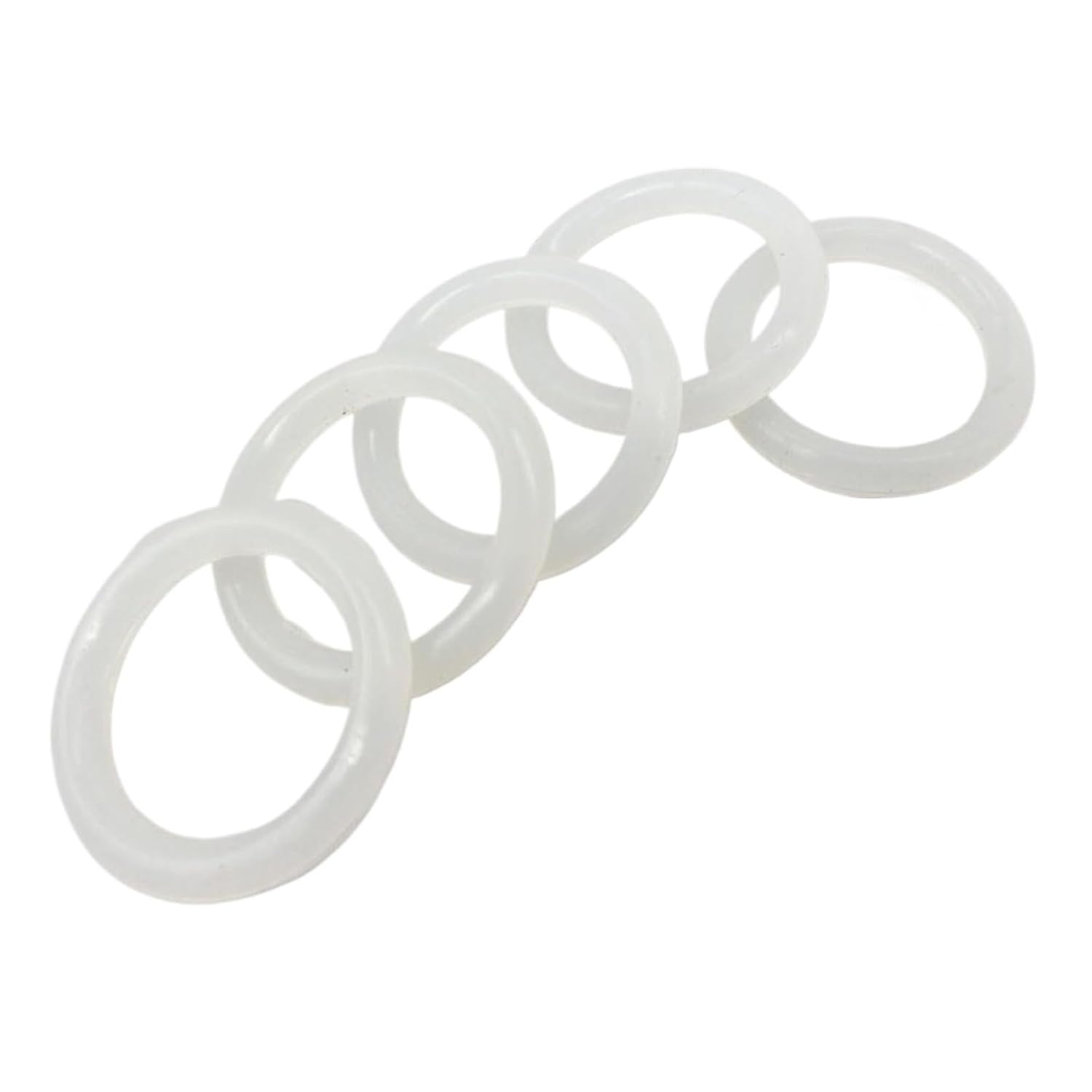O Ring Seals White Silicon Food Grade 3mm Thickness 155/160/165/170/175/180/185/190/195/200mm OD O-Rings Seals Gasket Washer(195x189x3mm,50pcs)