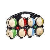 Boule Set 8er / Boccia Spiel Trendkontor Boule-Set Boccia Spiel 8er aus Massivholz Durchmesser 7cm Gartenspiel