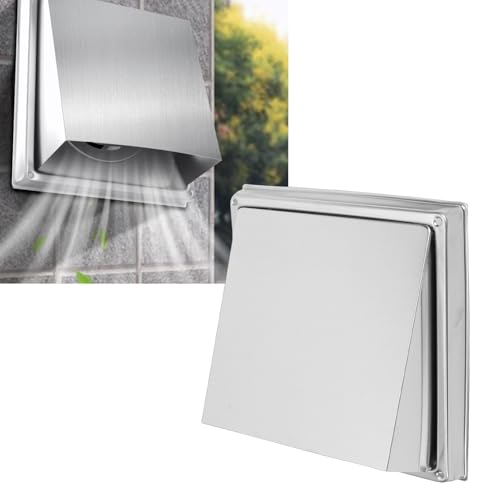 Capot mural extérieur en acier inoxydable durable avec grille de protection - 6