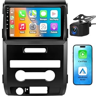 Car Radio for Ford F150 2009 2010 2011 2012 Stereo Upgrade, 9 inch Android 13 Replacement with CarPlay Backup Camera 2+64G