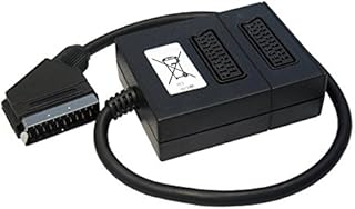 World of Data Scart Splitter 3 Way - 21-pin Scart (Fully Wired) - Male to 3 x Female - Audio - Video - Adapter - Multiplier