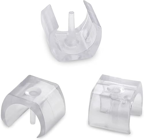 Paquete de 12 protectores de suelo deslizantes para sillín en forma de U, protectores de suelo para riel deslizante de tubo de 1 pulgada,