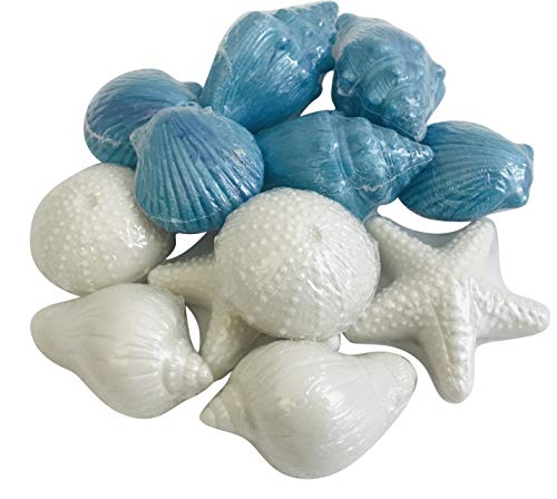 Nautical Sea Soap Set One Dozen Assorted Novelty Beach Shapes, Pack of 14