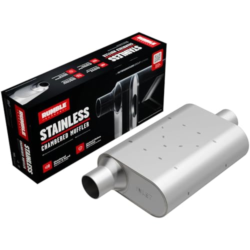 Rumble Exhaust Chambered Performance Muffler R32441: