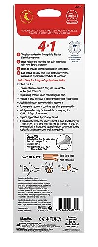 MUELLER Sports Medicine PFTape, Plantar Fasciitis Pain Relief Athletic Tape, Therapeutic Support for the Foot, Disposable, Latex Free, One-Time Use Bandages