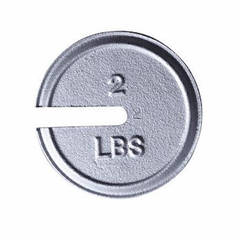 Troemner 9486 0.5Lb 3-3/4" Dia, Avoirdupois Slotted Weights, with Traceable Certificate,