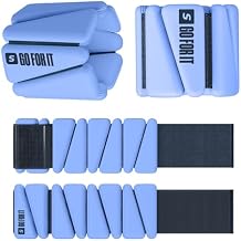 SPORTBIT Wrist and Ankle Weights for Women - Set of 2 1lb Each Wearable Ankle & Wrist Weights - Leg & Arm Bands, Silicone Weighted Bracelets for Workout, Walking, Running, Yoga, Pilates