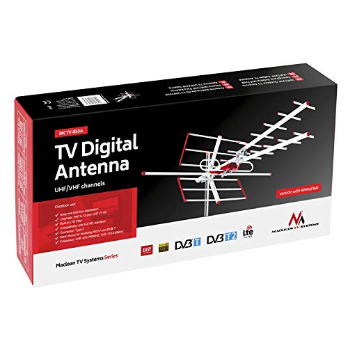 Maclean MCTV MCTV Antenne externe TV DVB T Combo UHF VHF active max 100dBuV DVB T / T2 - vue 8