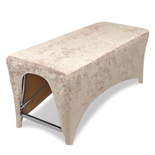 AIROW Lash Bed Foam Topper Cover, Massage Table Cover, Ergonomic Curved Mattress Topper Covers for Beauty Salon