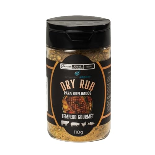 Tempero Gourmet para Grelhados Dry Rub Mistura Seca de Ervas e Especiarias Seco Aromático 110g