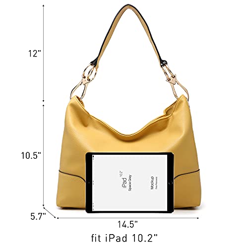 Dasein Hobo Purses For Women Soft Pu Leather Handbags Slouchy Hobo Bags Shoulder Bag Top Handle Tote #TOP3