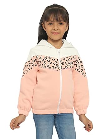 Nautinati Girls Printed Hooded Sweatshirt