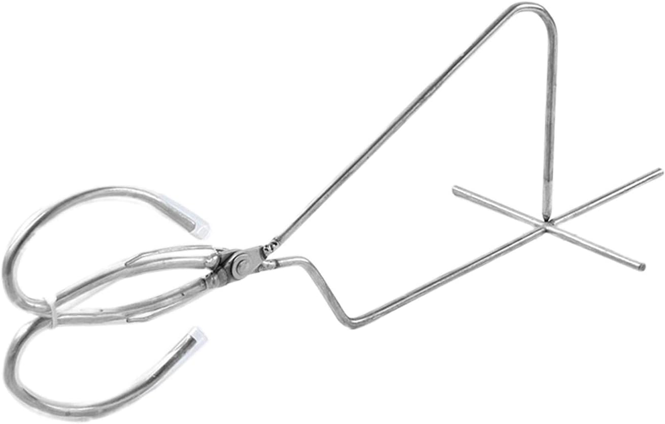 Stainless Steel Dipping Tongs Glazing Tools, Porcelain Pliers Glaze Clamp Portable Clay Sculpture Tongs for Modeling Finishing Craft, Style D