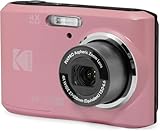 Kodak PIXPRO FZ45 16MP Point and Shoot Digital Camera with 4X Optical Zoom - Compact 27mm Wide Angle Lens for Clear Photos - 2.7 Inch LCD Screen for Families and Travelers - Pink