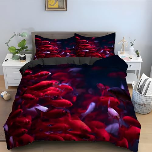 Housse de Couette 160x200 en Microfibre Douce avec Fermeture Éclair Épaisse