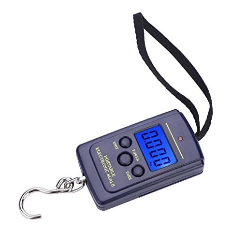 Báscula Digital Colgante de 40 Kg con Pantalla LCD Retroiluminada Cover