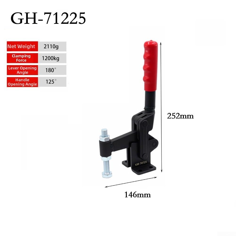 Heavy Duty verticale per morsetto a levetta con azione a sgancio rapido per macchinari e uso automobilistico costruito da robusto materiale d'acciaio (GH-70725)