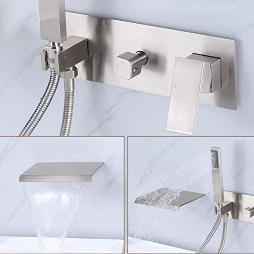 Robinetterie murale cascade or pour bain relaxant - 8