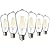 Sunco Lighting 6 Pack 60W Vintage LED Edison Bulbs Equivalent 8.5W CRI92 800 Lumens, Dimmable ST64 Filament 3000K Warm White E26 Medium Base Light Bulbs High Brightness Clear Glass Waterproof UL