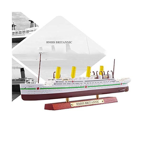 Lllunimon 1/1500 HMHS Britannic Cruise Ship Modell Legierung Diecast Simulation Boot Models Sammlung Dekoration Urlaub… – Bild 4