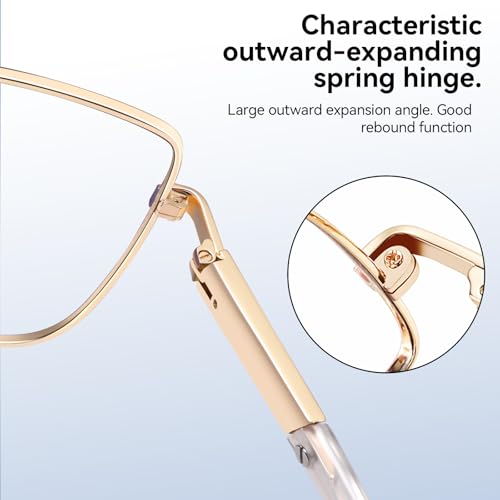 Image of Dollger Blue Light Blocking Glasses for Women Trendy Oversized Computer Gaming Eyeglasses Cat Eye Metal Frame bluelight glasses Black