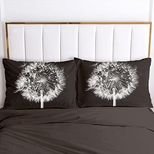 Pillow Case - 3D Pillowcase Pillow Case Custom 70x70 50x75 50x80cm Decorative Pillow Cover Bundefined For Wundefined Flowers Home Textile Microfiber (Flower 041-Black-P Custom Size)