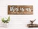 Produktbild Brosfeson This is Us Holzschild mit Spruch  rustikales Bauernhaus Holzschild  Personalisierte Schilder für Zuhause