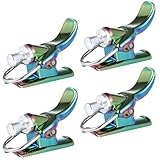 4 PCS Fishing Casting Triggers, Colorful Cannon Surf Fishing Trigger Assist with Cable Ties, Fixed Spool Casting Aid for Sea Shore Beach Fishing