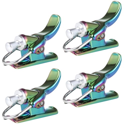 4 PCS Fishing Casting Triggers, Colorful Cannon Surf Fishing Trigger Assist with Cable Ties, Fixed Spool Casting Aid for Sea Shore Beach Fishing