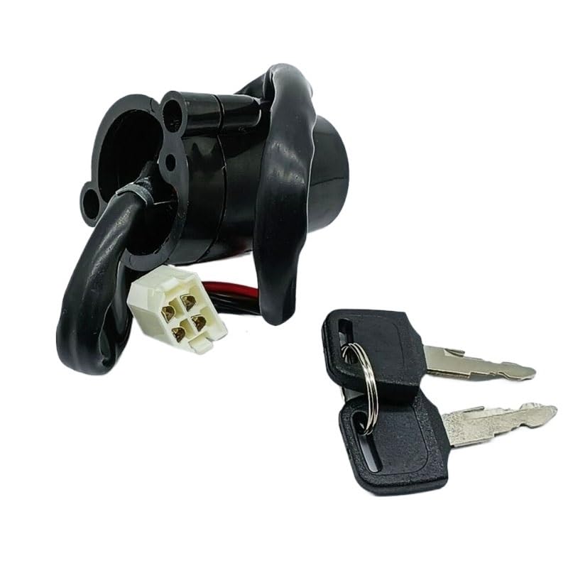 Compatible with Yamaha Ignition Switch Lock Key Replacement DT100, DT175, DT125, DT250, DT400, XT250 (1974-1983) - Aftermarket Part with 2 Master Keys