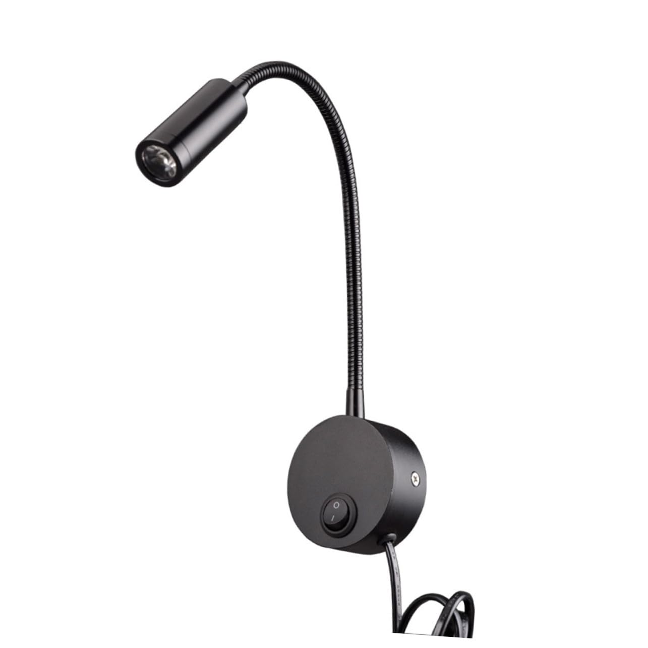2piezas Lámpara de Lectura de Pared LED con Brazo Flexible para Iluminación Nocturna en Dormitorio