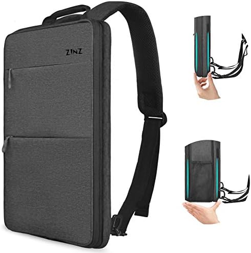 Slim & Expandable Laptop Backpack 15 15.6 16 Inch Sleeve with USB Port, Spill-Resistant Notebooks Bag Case for Most 14-16 Inch MacBooks Surface-Books Dell HP Lenovo Asus Computers, Dark Gray