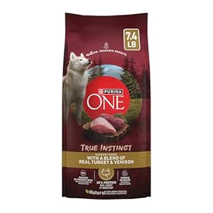 Purina ONE True Instinct With A Blend Of Real Turkey and Venison Dry Dog Food – 7.4 lb. Bag