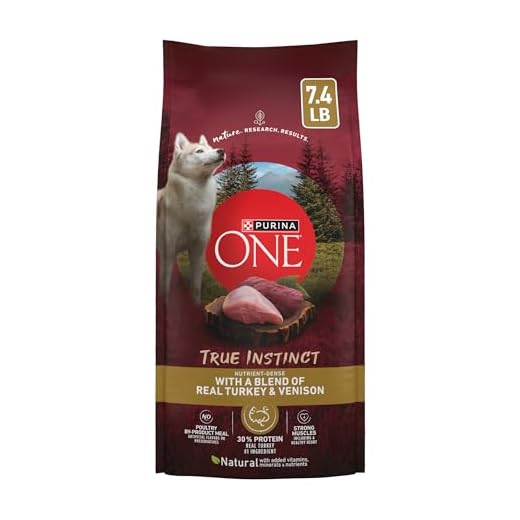 Purina ONE True Instinct With A Blend Of Real Turkey and Venison Dry Dog Food - 7.4 lb. Bag