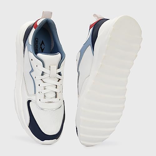 Image of Cruiser Mens Trainers Fashion Chunky Shoes| Lightweight Comfy Breathable Gym Sneakers | Walk Tall in Comfort - Block Heels for Day to Night |Comfortable Sports Footwear Casual (Dexter)