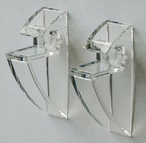 Mastershelf 8Mm Transparent Shelf Clips (Pair)