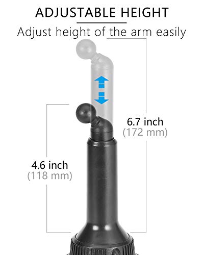 1Zero Solid Gps Cup Holder Mount For Garmin [Adjustable Arm] thumb #3