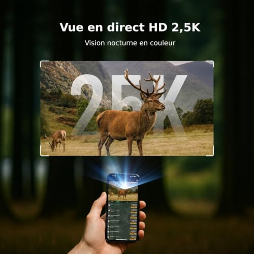VOOPEAK Caméra de Chasse 4G LTE Solaire connectée, 2.5K, 355°/90°, IP66 – vue 6