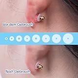 Scettar 200 Stück Gemischte Größe Anti Wildfleisch Piercing Disc, Keloid Disc Transparente Piercing Scheibe Piercing Anti WILDFLEISCH Piercing Discs für Ohrringe Stabilisierende, 8 Größen