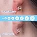 Scettar 200 Stück Gemischte Größe Anti Wildfleisch Piercing Disc, Keloid Disc Transparente Piercing Scheibe Piercing Anti WILDFLEISCH Piercing Discs für Ohrringe Stabilisierende, 8 Größen
