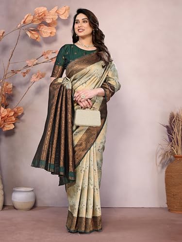 Image of Avantika Fashion Women's Kanjivaram Style Soft Silk Banarasi Sarees With Blouse Piece For Women