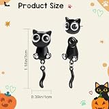 Adorable Black Cat Earrings for Women Cute Cat Paw Stud Earrings Halloween Christmas Jewelry Gifts