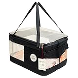São Pet Bolsa Aerial Para Transporte De Cães E Gatos Em Avião - 43 Cm X 32 Cm X 24 Cm - Preta