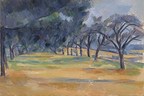Tableau l'Allée Aux Marines Cézanne pour habiller un grand mur vide avec une toile de 60x90cm