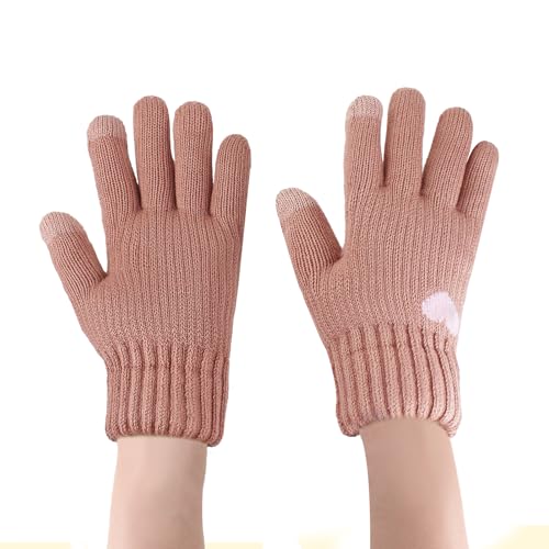 Guantes cálidos para pantalla táctil con punto térmico de mujer