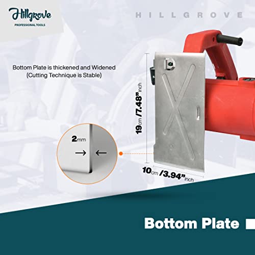 Image of Hillgrove Tile Wall Marble Tiles Wood Plywood Cutter Cutting Machine Electric 5 inch with Wheel (Red)